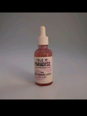 NEW- Isle of Paradise Dark Face and  Self Tanning Drops 30ml